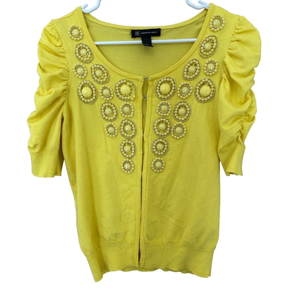 INC International Concepts Rhinestone Sweater Size Med.